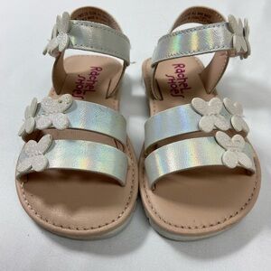 Girls strappy Dress Shoes w/Flowers